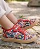 Pine Kids Marvel Slip On Casual Shoes With Avengers Graphics - Multicolor