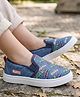 Pine Kids Marvel Slip On Casual Shoes With Avengers Graphics - Blue