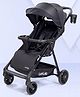 Luv LapComfy Baby Stroller With 5-Point Safety, 360° Swivel Wheels, Adjustable Backrest, Storage Basket, Easy Fold & Canopy - Black