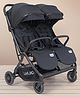 Luv Lap Grand Twin Stroller With 5-Point Safety, Heavy Wheels, Multi Recline Seats, Adjustable Footrests, Easy Fold & Canopy - Black
