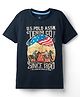 US Polo Assn Cotton Knit Half Sleeves Horse Printed T-Shirt - Navy Blue