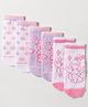 Cute Walk by Babyhug Disney Knit Ankle Length Antibacterial Socks with Marie Design Pack of 3 - Multicolor
