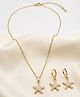Funkrafts Star Fish Charm Detailed Jewellery Set - Ivory