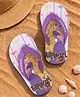 Pine Kids Disney Slip On Flip Flops with Rapunzel Print - Purple