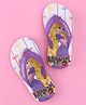 Pine Kids Disney Slip On Flip Flops with Rapunzel Print - Purple