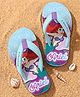 Pine Kids Disney Slip On Flip Flops with Ariel Print - Blue