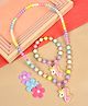 Asthetika Beads Embellished Unicorn Detailed Necklace & Bracelet Set - Multi Colour