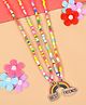 Asthetika Beaded Best Friend Charm Detailed Necklaces - Multi Colour