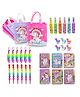 Asera Unicorn Theme Return Gift Combo for Kids | Gift Bags, Lentu Pencil, Highlighter, Eraser, Spiral Diary with Pen & 6-in-1 Feather Pen | Birthday Party Favors (36 Pcs)