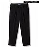 Pine Kids Cotton Elastane Woven Full Length Solid Color Trousers - Black