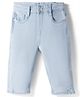 US Polo Assn Cotton Woven Full Length Solid Colour Jeans - Light Blue