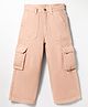 US Polo Assn Cotton Woven Full Length Solid Colour Cargo Pant with  Pockets - Pink