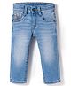 US Polo Assn 100% Cotton Woven Full Length Washed Jeans - Light Blue