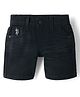 US Polo Assn Cotton Woven Knee Length Solid Color Shorts - Black