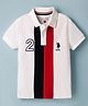 US Polo Assn 100% Cotton Knit Half Sleeves Cut N Sew Polo T-Shirt - White