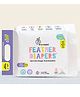 R For Rabbit Feather Tape Style Diaper with Fast Absorption Technology Size Medium  - Pack of 48