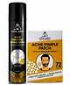 urbangabru Men Hair Removal Cream Spray (200 Ml) + Acne Pimple Patch (72 Dots) - Body And Face Care Combo Kit, Pack of 1