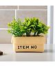The Better Home Artificial Plants with Pot (14cm Green Foliage) | Artificial Plants for Decoration | Small Artificial Plant with Pot for Bedroom, Living Room, Office Desk & Table Accessories