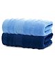 Mush Bamboo Bath Towel Set of 2 | Navy Blue - Sky Blue