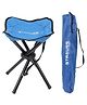 Strauss Folding Tripod 4 Legs Camping Stool, Blue
