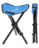 Strauss Folding Tripod 3 Legs Camping Stool, Size-L, Blue