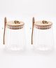 Borosilicate Jar with Wooden Lid and Metal Loop|LP028|635 ml|Pack of 2