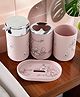 4 Piece Printed Bathroom Accessories SetPEACH BLOSSOM | Color-Multi | YS8036-MUL