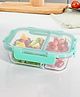 The Better Home Two Compartment Lunch Box for Office Men, Kids, Women | Glass | Microwave Safe | Leak-Proof | Airtight | Safety Lock Lid (980ml)