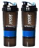 2  Strauss Spider Shaker Bottle 500 ml, (Blue)