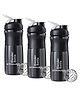 3  Strauss Blender Shaker Bottle 760 ml, (Black)