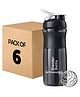 6  Strauss Blender Shaker Bottle 760 ml, (Black)