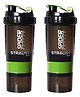 2  Strauss Spider Shaker Bottle 500 ml, (Green)