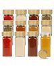 The Better Home Spice Jars | Borosilicate Glass | Bamboo Lid | Airtight | Versatile Use - Kitchen Storage | Food Safe | 150ml Capacity | Transparent | Pack of 12