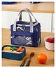 The Better Home Insulated Lunch/Tiffin/Storage Bag for Kids,Women & Men, Ideal Tote Bag for Office/School/Camping/Outdoor Activities-Lightweight, Durable Handle, Front Pocket for Napkins.(Navy Blue)