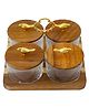 glass bowl with acacia wood lid  tray and golden handle ,set of 4| ST101861 - 160 ml Each