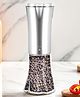 UMAI Black Pepper Crusher (200ml) | Glass & Stainless Steel Body with Ceramic Burr | Pepper Mill | Manual Grinder for Kitchen | Adjustable Coarseness | Salt Pepper Grinder