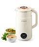 FUMATO Soup Maker | Multifunctional Vegan Milk Machine | Make Vegan Milk From Nuts Almonds Soya Oats | Boil Water Fruit Juice | PP Outer Shell 304 Stainless Steel Inner | 800ml | Auto Shutoff