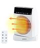 Fumato Room Heater | Waterproof | Overheat Protection Temperature Setting LED Display 24 Hours Timer Oscillation Tip-Over Switch Fuse Included | Compact | Black and White | 1 Pack