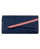 (TCFLWFL-KNBU1) The Clownfish Ivana Series Womens Wallet Clutch Ladies Purse Sling Bag with Multiple Card Slots (Navy Blue)