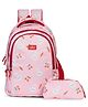 (Scholastic-New)- The Clownfish Scholastic Series Kids School Bag with Free Pencil Pouch - Pink