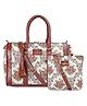 (TCFSLWHBTP-MAG2-FLO)-  The Clownfish Combo of Ladies Sling Bag  Womens Handbag   -(Linda-Lorna Magenta Floral)