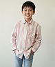 tiny toonzzz Cotton Woven Full Sleeves Striped Shirt - Peach
