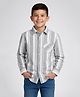 tiny toonzzz Cotton Woven Full Sleeves Striped Shirt - Grey