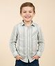tiny toonzzz Cotton Woven Full Sleeves Striped Shirt - Mint Green