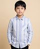 tiny toonzzz Cotton Woven Full Sleeves Striped Shirt - Light Blue