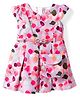 Enfance Core Woven Half Sleeves Floral Printed Frock with Sling Bag & Belt - Lilac