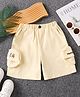 Mark & Mia Cotton Puppy Embroidered Shorts - Beige