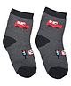 Kid-O-World Cotton Knit Car Designed Socks - Grey