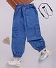 TOONYPORT Denim Woven Solid Cargo Style Jeans - Blue