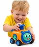 BitFeex Press & Go Friction Toy Train for Kids | Musical Whistle Sound | Rotating Cartoon Face Engine | Push & Play Toy for Toddlers Boys & Girls- Pack of 1pcs, Color May Vary